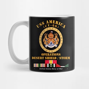 USS America (CV-66) - Opns DS - DS w Gulf  War SVC Mug